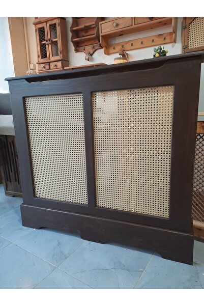 handwood Ahşap Petek Önü Kapama Dresuar Tamamı Çam Ağacından Koyu Ceviz Hazer...