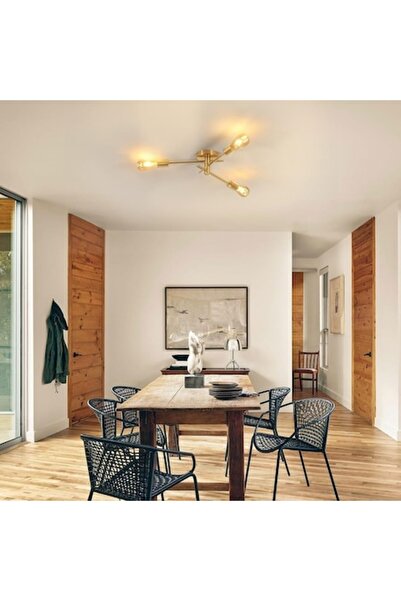 Sputnik Vintage Riserva Chandelier, 3-Light E27 Gold Ceiling Fixture