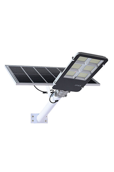 hotzeass Lampa Solara Stradala 500W cu Suport Metalic, Panou Solar, Senzor de...