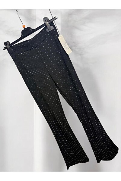 AnisyaStyle Flared pants with rhinestones S