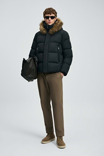 Lufian 112120252 Josep Kaz down Men's Coat Black
