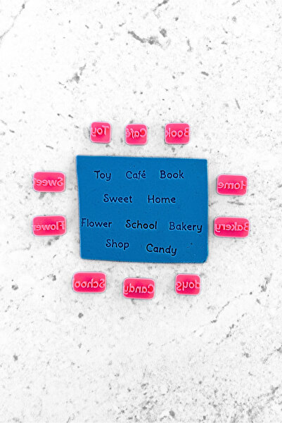 WE3D Mini Words - Polymer Clay Ceramic Plasticine Stamp Set 1.1 - 2.1cm