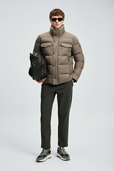 Lufian 112120258 Genıous Goose down Men's Coat Toprak