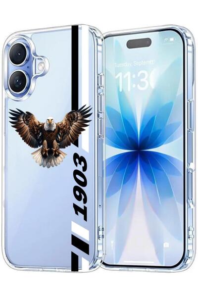 3GEN CASE İphone 17 Uyumlu Desenli Şeffaf Silikon Kılıf