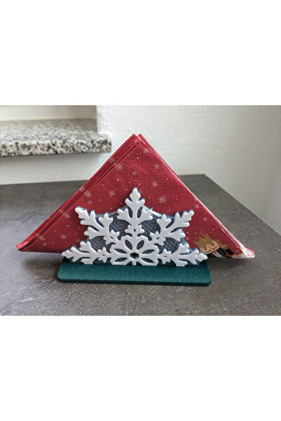 Equa Studio Multi-Colored Snowflake Napkin Holder Stand, Stylish and Colorful...