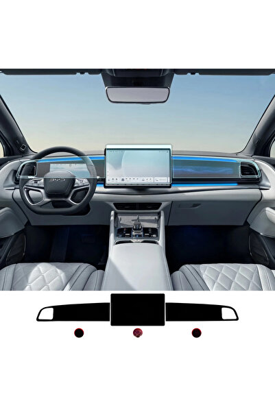 9h nano Byd Sealion 7 Navigasyon,Dijital Gösterge Ve Sağ Panel Ekran Koruyucu...