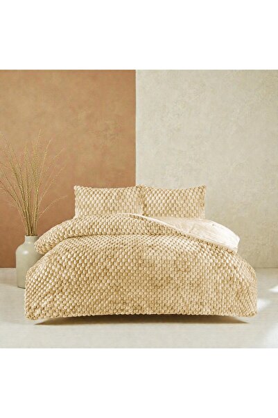 Nest Touch Luvy Comforter Yorgan Seti - Uyku Seti Sherpa Tavşan Tüyü