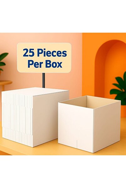 OEM Pack of 25 small white cardboard boxes 20 x 16 x 14 cm