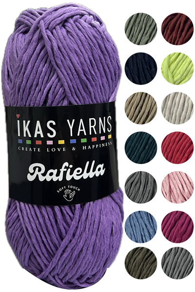 destini خيط ورق الرافية الناعم - مثالي للهوايات والكروشيه والحياكة اليدوية وص...