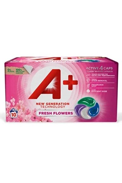 Lavandera Capsule detergent de rufe, A+ Flori proaspete 4 în 1, 10 capsule, 1...