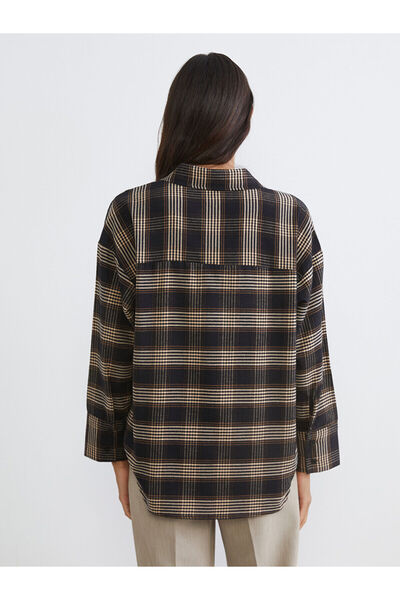 LC Waikiki Cămașă de damă oversize în carouri