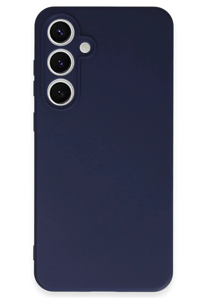NewFace Drnds Samsung Galaxy S24 Fe Case Nano Inside Velvet Silicone (222812) - Navy Blue