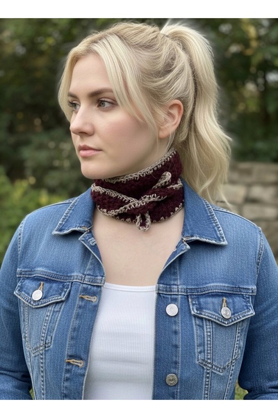 yucin Hand-Knitted Soft Texture Women's Scarf – Warm and Stylish Neck Warmer for Cold Weather