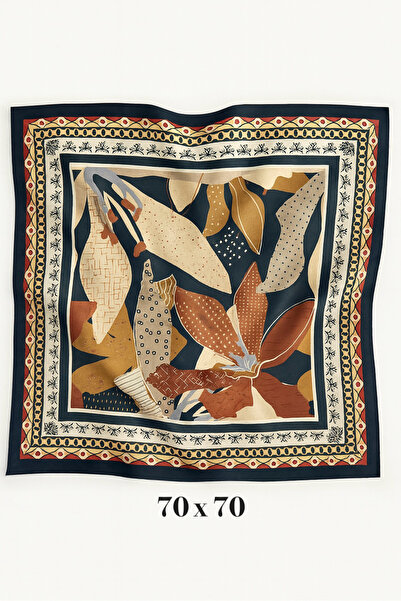 Vanelia Authentic Patterned Scarf - 70X70 cm