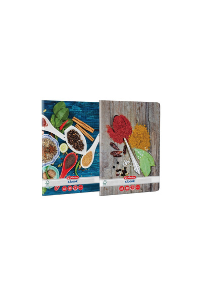 Herlitz Caiet A5 80 file – patratele, hartie FSC 70g/mp, coperta lucioasa