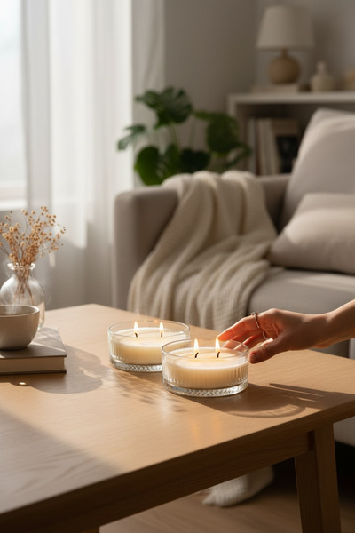 magnocandles شمعة نباتية عضوية من الصويا في وعاء زجاجي 13×5 سم (يمكن اختيار ش...