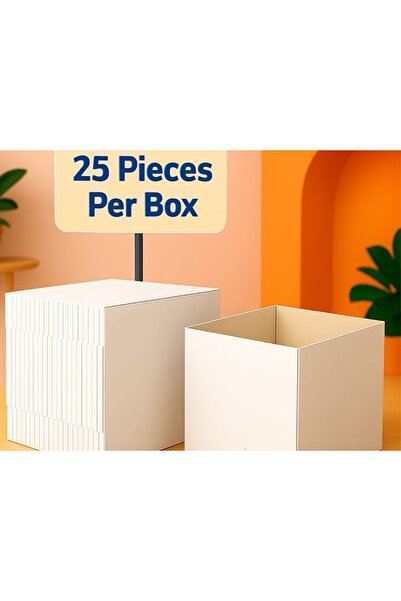 OEM Pack of 25 small white cardboard boxes 20 x 16 x 14 cm