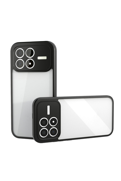 Nezih Case Poco F8 Pro Compatible Transparent Back Cover Case That Does Not Create Fingerprints