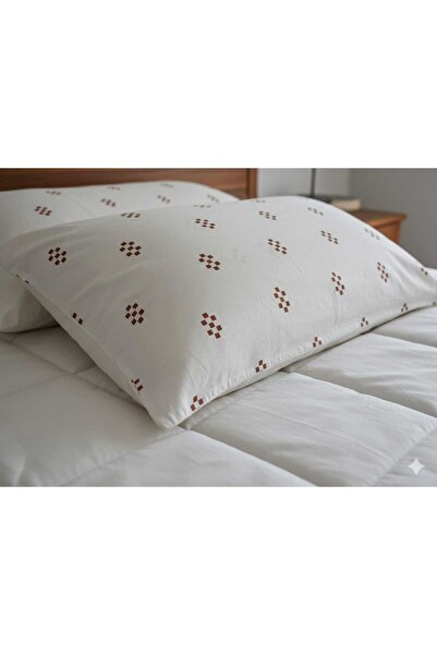 NATURAL LİFE CONCEPT Beyaz Pazen Pamuk Yastık Kılıfı