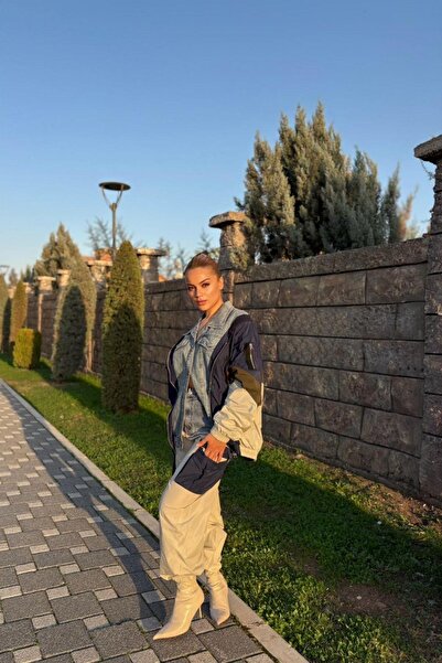 SEDA ALTAŞ Denim Detaylı Kadın Takım