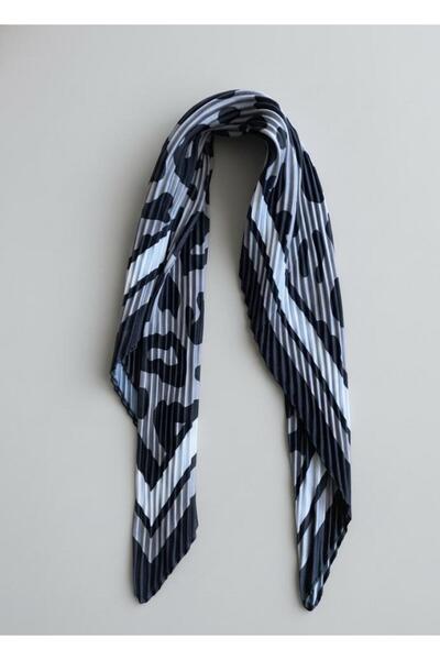 Fioner Store Pliseli desenli fular