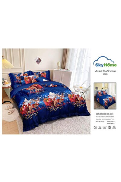Amigo Christmas bedding set fine cotton 6 pieces 220x230 cm double bed