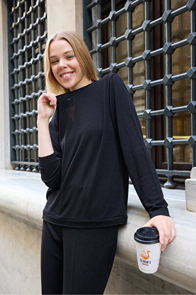 sumoda Women's Knitwear Sweater Soft Texture Viscose Thread Crew Neck