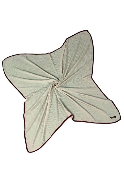 mim eşarp Egyptian Scarves Piped Muslin Solid Color Scarf 100X100Cm