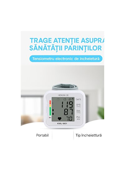 7LIFE Blood Pressure Monitor, dual, LCD screen, adjustable cuff 22-32 cm, 90 memories, white
