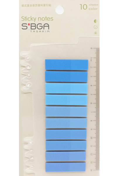 sibga tasarım Şeffaf Renkli Postit Post-it Post It. Kitap Ayracı Ayraç Postit...