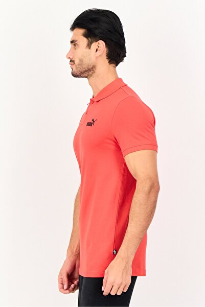 Puma Men Slim Fit Short Sleeve Essential Pique Outdoor Polo Shirt, Red