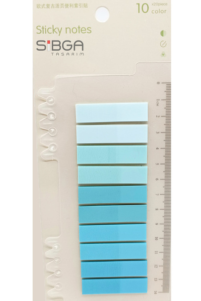 sibga tasarım Şeffaf Renkli Postit Post-it Post It. Kitap Ayracı Ayraç Postit...