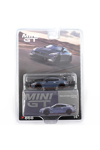 mini gt 1:64 Nissan GT-R Nismo 2024 Stealth Gray Diecast Model Araba MGT00868