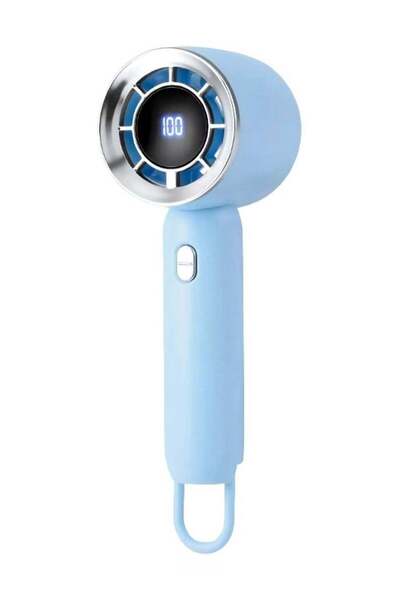 VİO مروحة توربو صغيرة محمولة عالية السرعة، مروحة شخصية بخمس سرعات مع شاشة رقمية