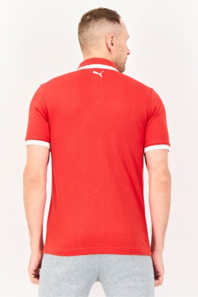 Puma Men Regular Fit Short Sleeve Outdoor Polo Shirt, Red