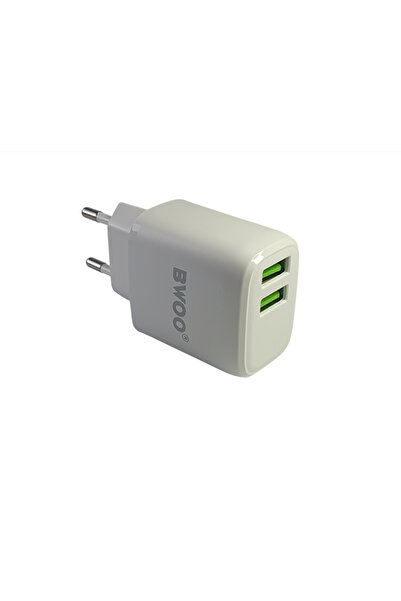 OEM USB Charger 2.4A Fast Charging, 2 USB Ports, White