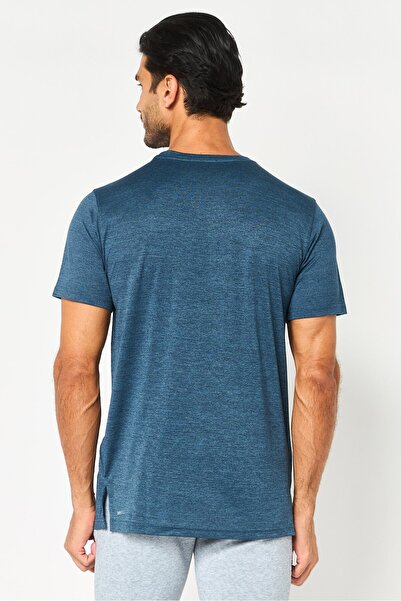 Puma Men Sportswear Fit Short Sleeve Outdoor T-Shirt, Heather Teal Blue