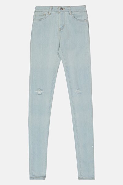 Levi's Women Super Skinny Fit Mid Rise Stretchable Jeans, Washed Blue