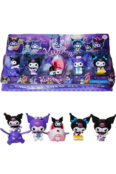 REZZOSS مجموعة مجسمات كورومي (٥ قطع) - مجسمات شخصيات أنمي سانريو لطيفة للأطفا...