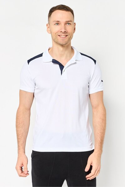 Puma Men Sportswear Fit Short Sleeve Outdoor Polo Shirt, White
