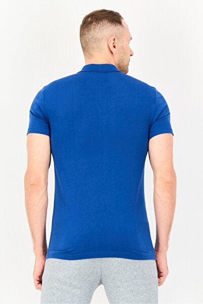 Puma Men Slim Fit Short Sleeve Embroidered Logo Outdoor Polo Shirt, Blue