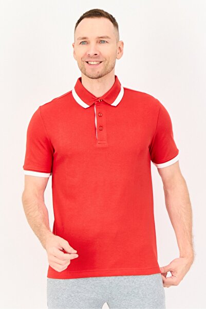 Puma Men Regular Fit Short Sleeve Outdoor Polo Shirt, Red