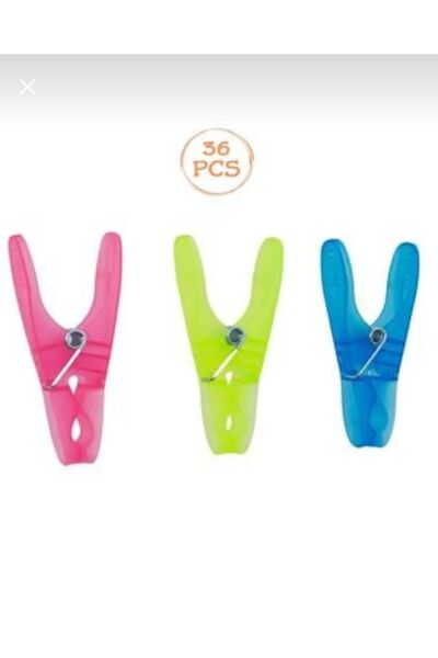 OEM Clești de rufe din plastic pentru haine 8,4 cm - 24 buc