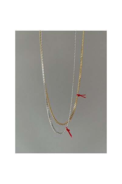 Fiamoss طقم من قلادتين بسلسلة