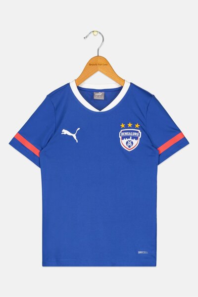 Puma Kids Boy BFC Home Player Replica Football Jersey, Blue