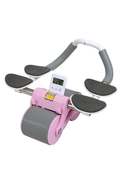 VİO Automatic Rebound Abdomen Wheel Double Wheel with Elbow Support Knee Pad ...