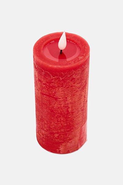 Muy Mucho Led Wax Candle, Red