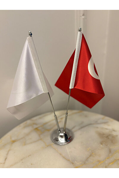 sardes tasarım Kişiye Özel Masa Bayrağı | İsim – Logo Baskılı Masaüstü Bayrak | Ofis – Çalışma Masası Dekoru