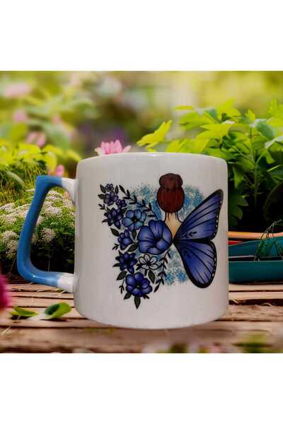 GameFruy Butterfly Spirit Women's Double-Sided Printed Mug - Ceramic Tea, Coffee Gift Cup