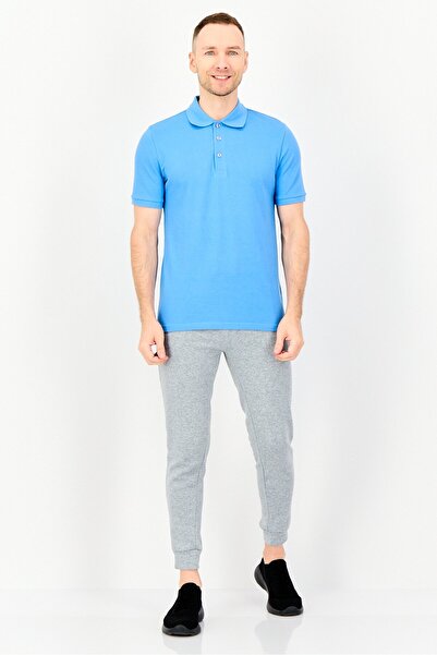 Puma Men Sportswear Fit Short Sleeve Outdoor Polo Shirt, Blue